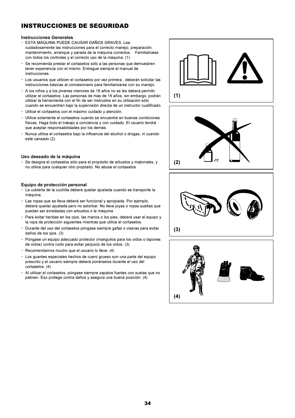 Instrucciones de seguridad | Dolmar HT-2249 D User Manual | Page 34 / 48