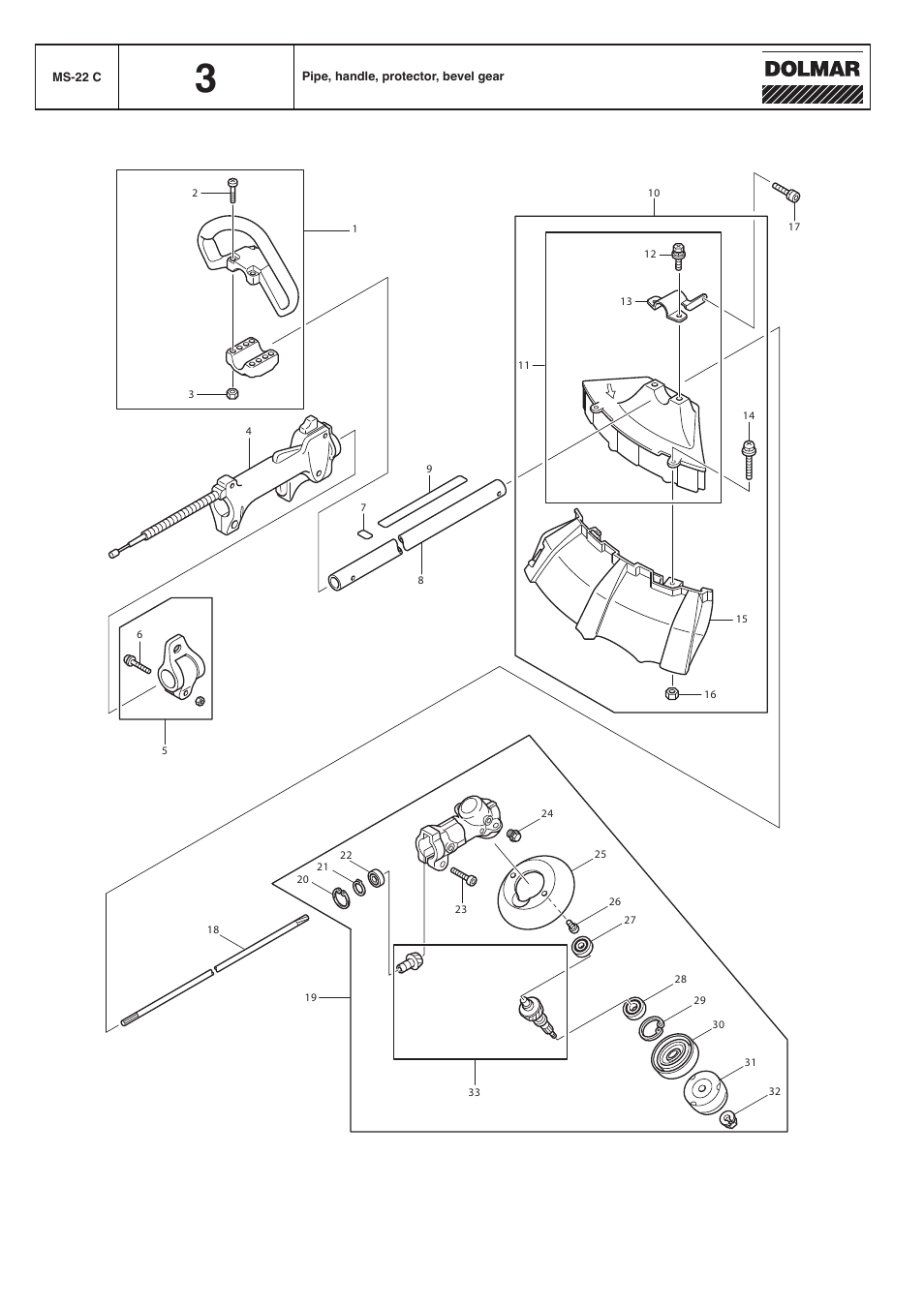 St r ing t r imme r mode l ms22c | Dolmar MS-20 C User Manual | Page 6 / 14