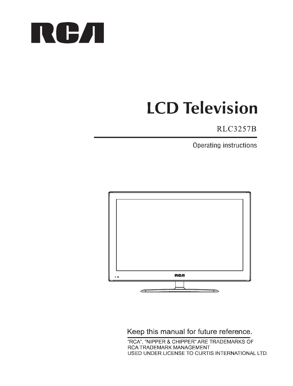 Curtis RLC3257B User Manual | 20 pages