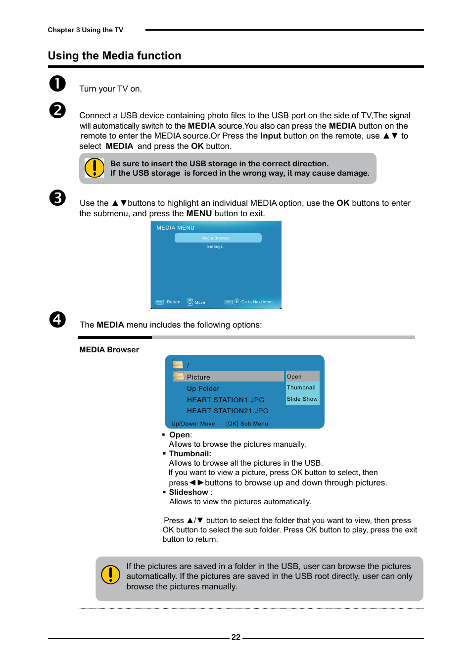 Using the media function | Curtis RLC4283A User Manual | Page 24 / 39