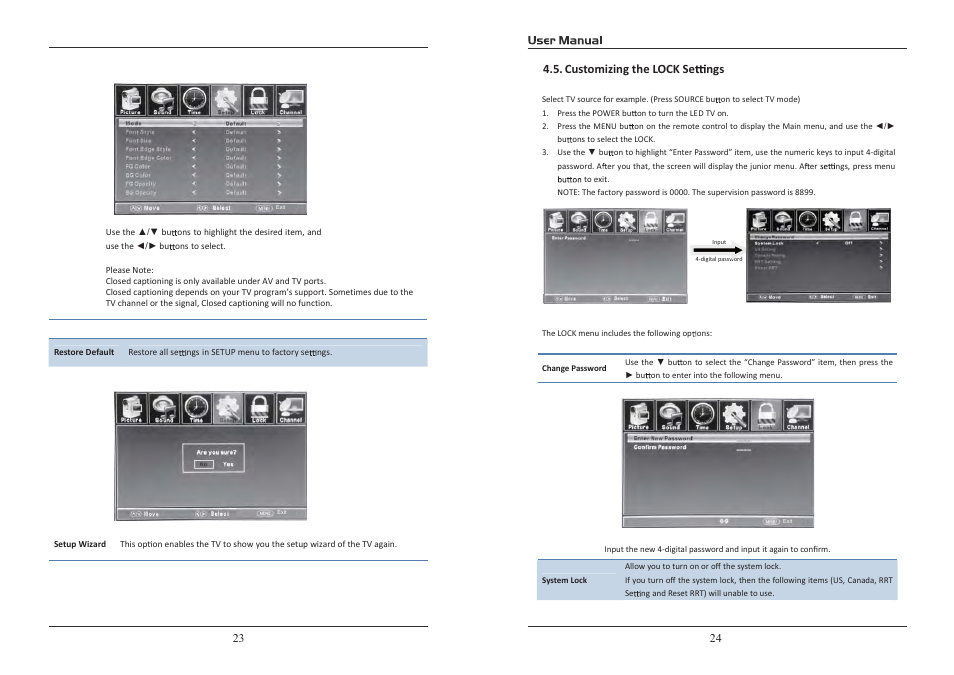 Customizing the lock se ngs | Curtis RLD5515A-D User Manual | Page 13 / 18