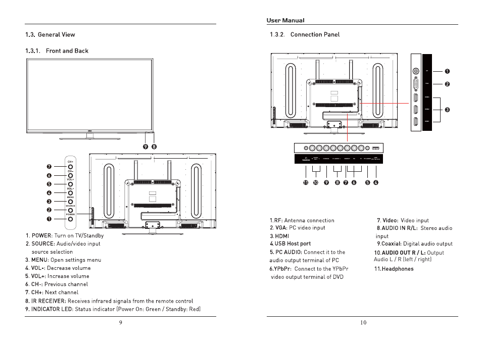 Audio out r / l: output audio l / r (left / right) | Curtis RLD5515A-D User Manual | Page 6 / 18