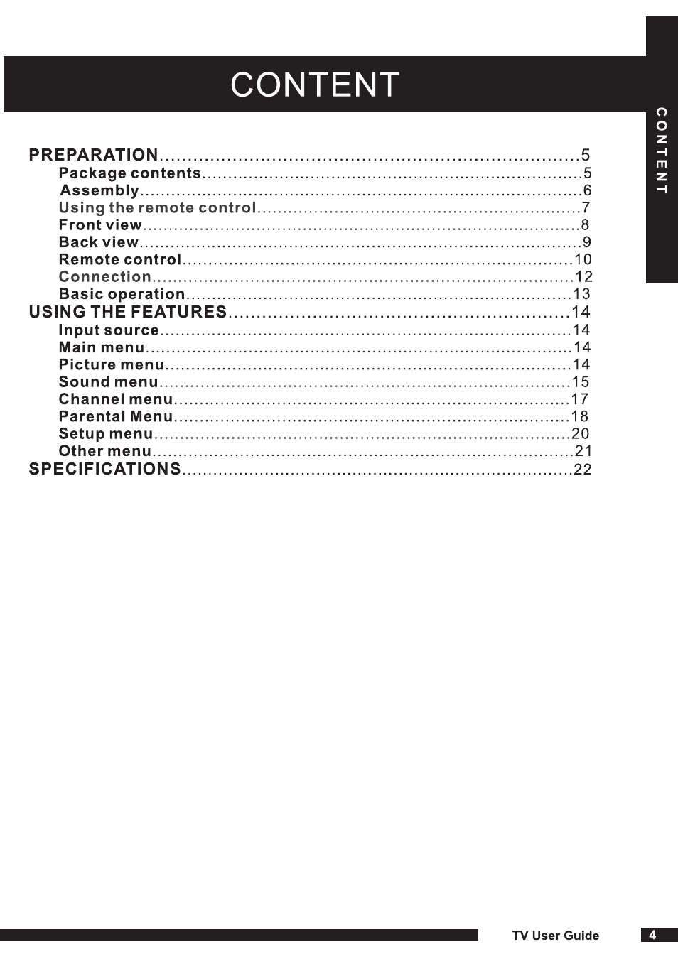 Curtis RLED1540A-WHITE User Manual | Page 5 / 23