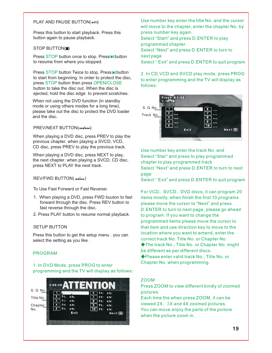 Curtis RLCVD1924 User Manual | Page 20 / 28