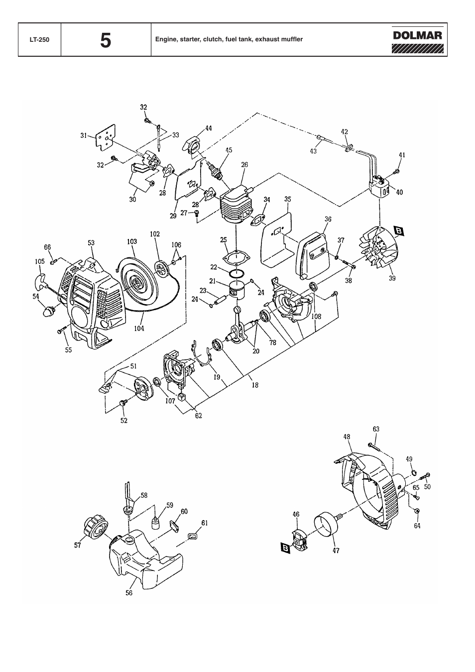 Dolmar LT-250 User Manual | Page 10 / 12
