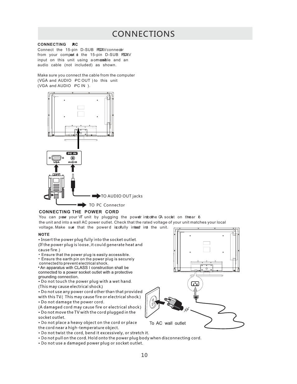 Connections | Curtis RLCVD3223A User Manual | Page 13 / 45