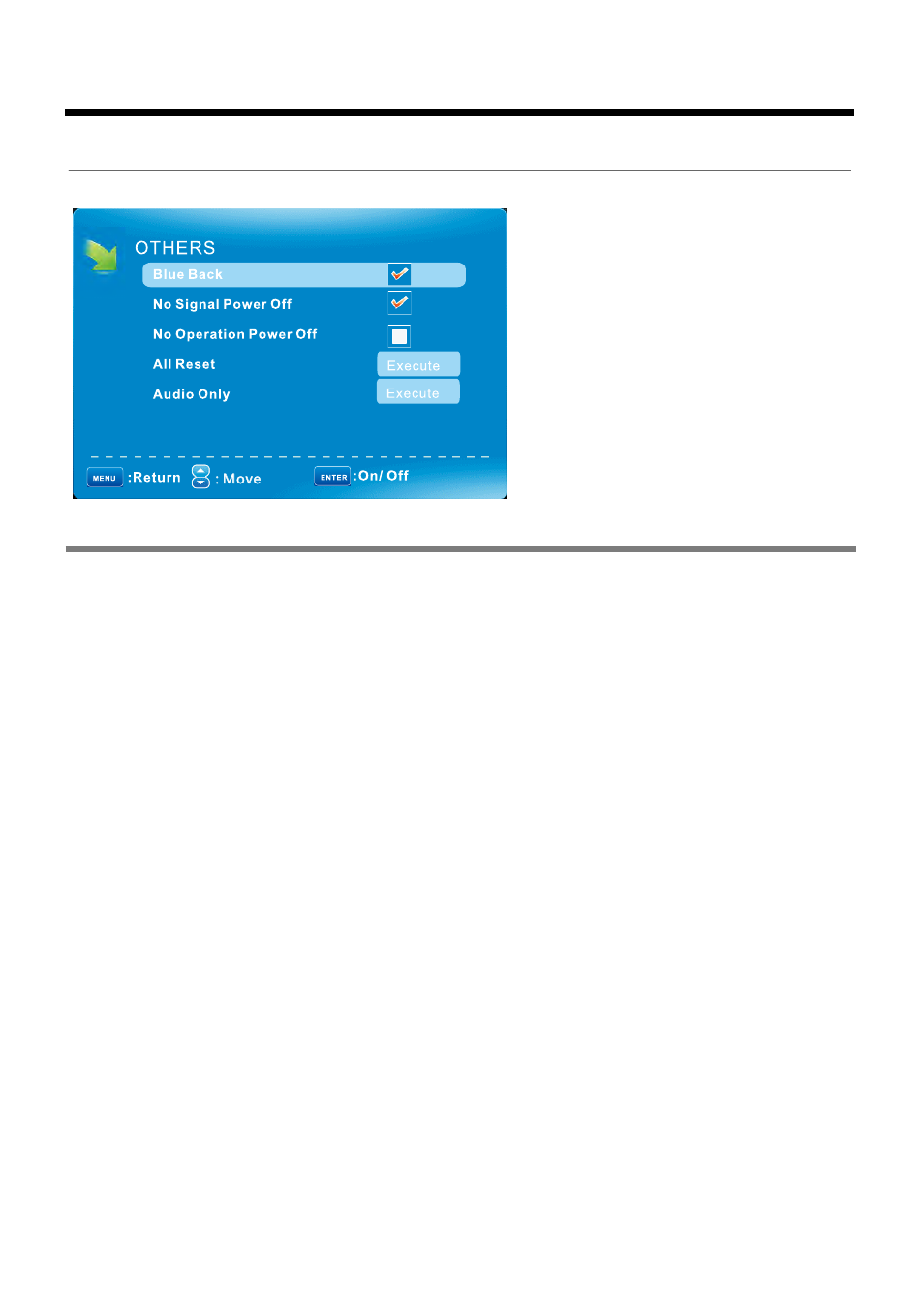 Osd menu | Curtis PLDED3257A-B User Manual | Page 21 / 24