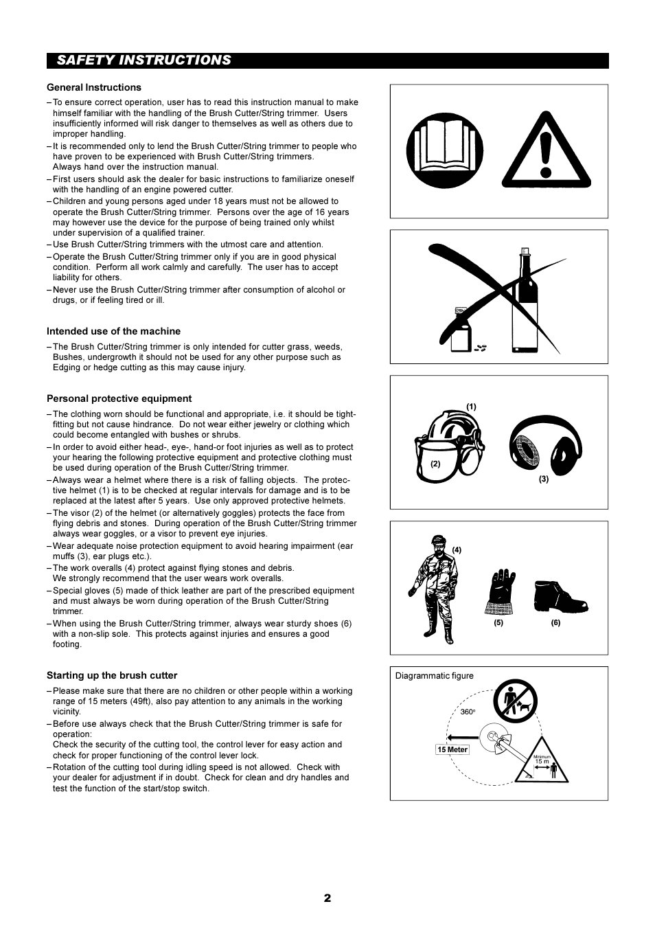 Safety instructions | Dolmar MS-250.4 User Manual | Page 3 / 76