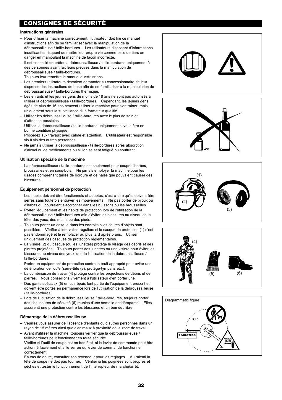 Consignes de sécurité | Dolmar MS-250.4 User Manual | Page 33 / 76