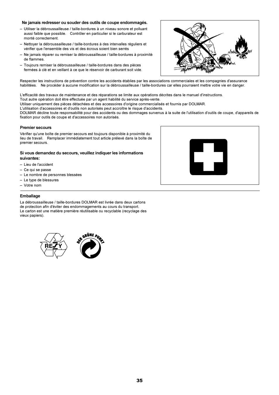 Dolmar MS-250.4 User Manual | Page 36 / 76