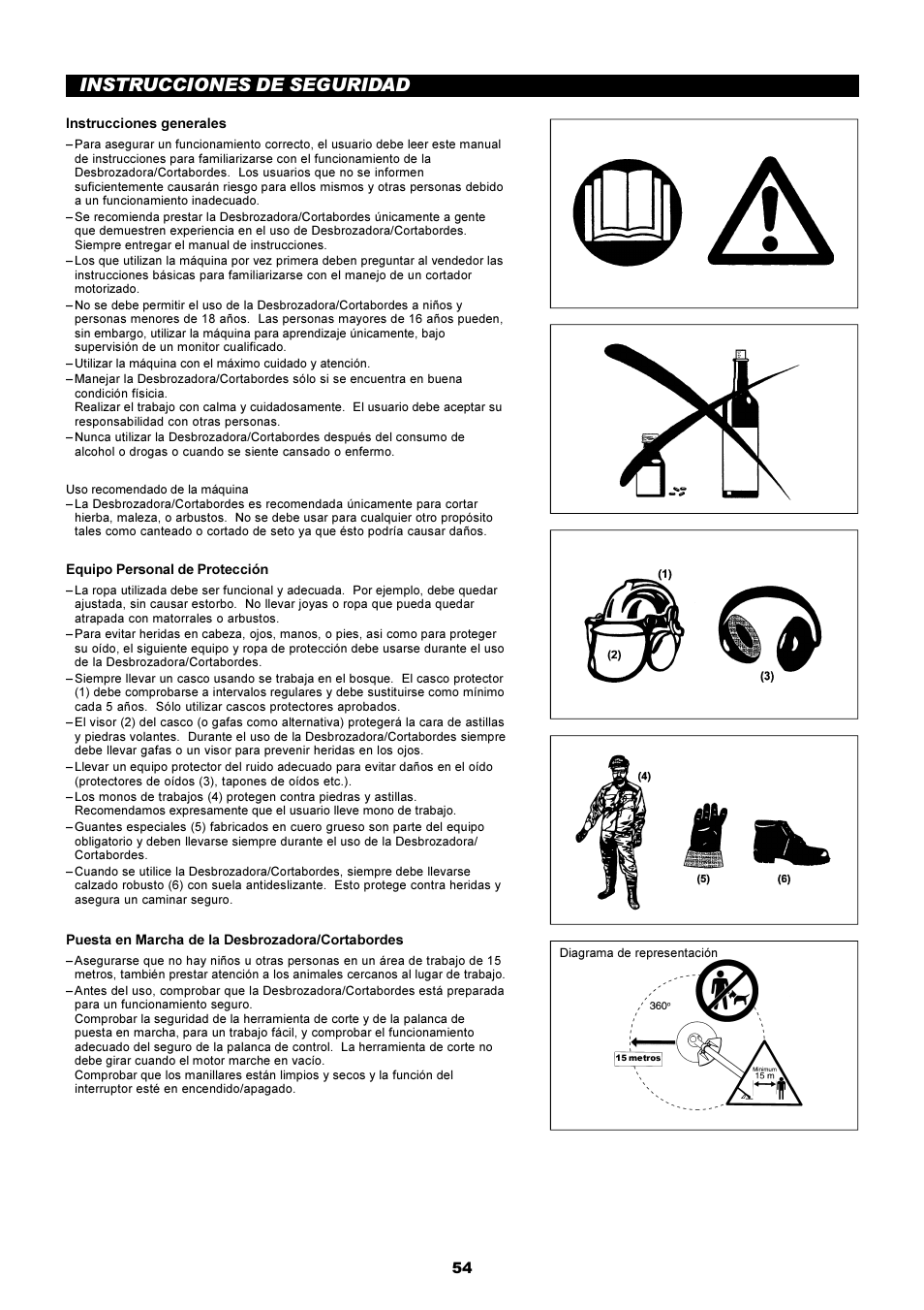 Instrucciones de seguridad | Dolmar MS-250.4 User Manual | Page 55 / 76