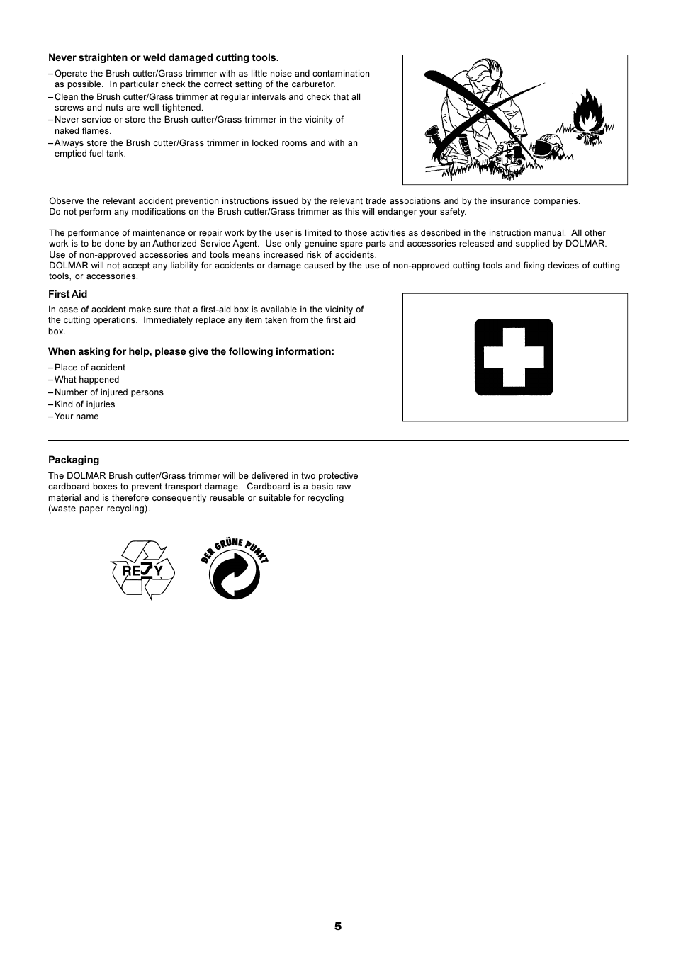 Dolmar MS-250.4 User Manual | Page 6 / 76