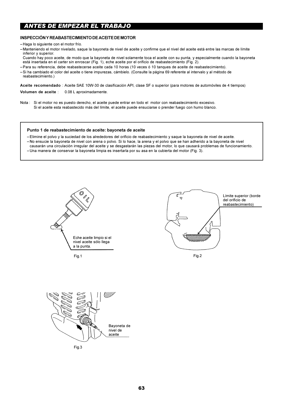 Antes de empezar el trabajo | Dolmar MS-250.4 User Manual | Page 64 / 76