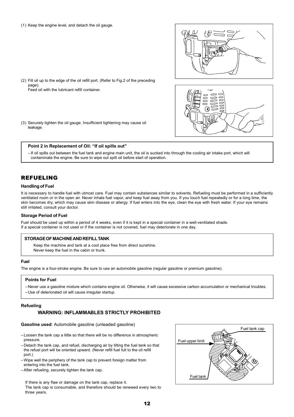 Refueling | Dolmar MS-251.4 User Manual | Page 13 / 76