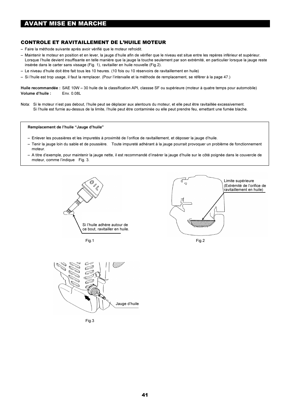 Avant mise en marche | Dolmar MS-251.4 User Manual | Page 42 / 76