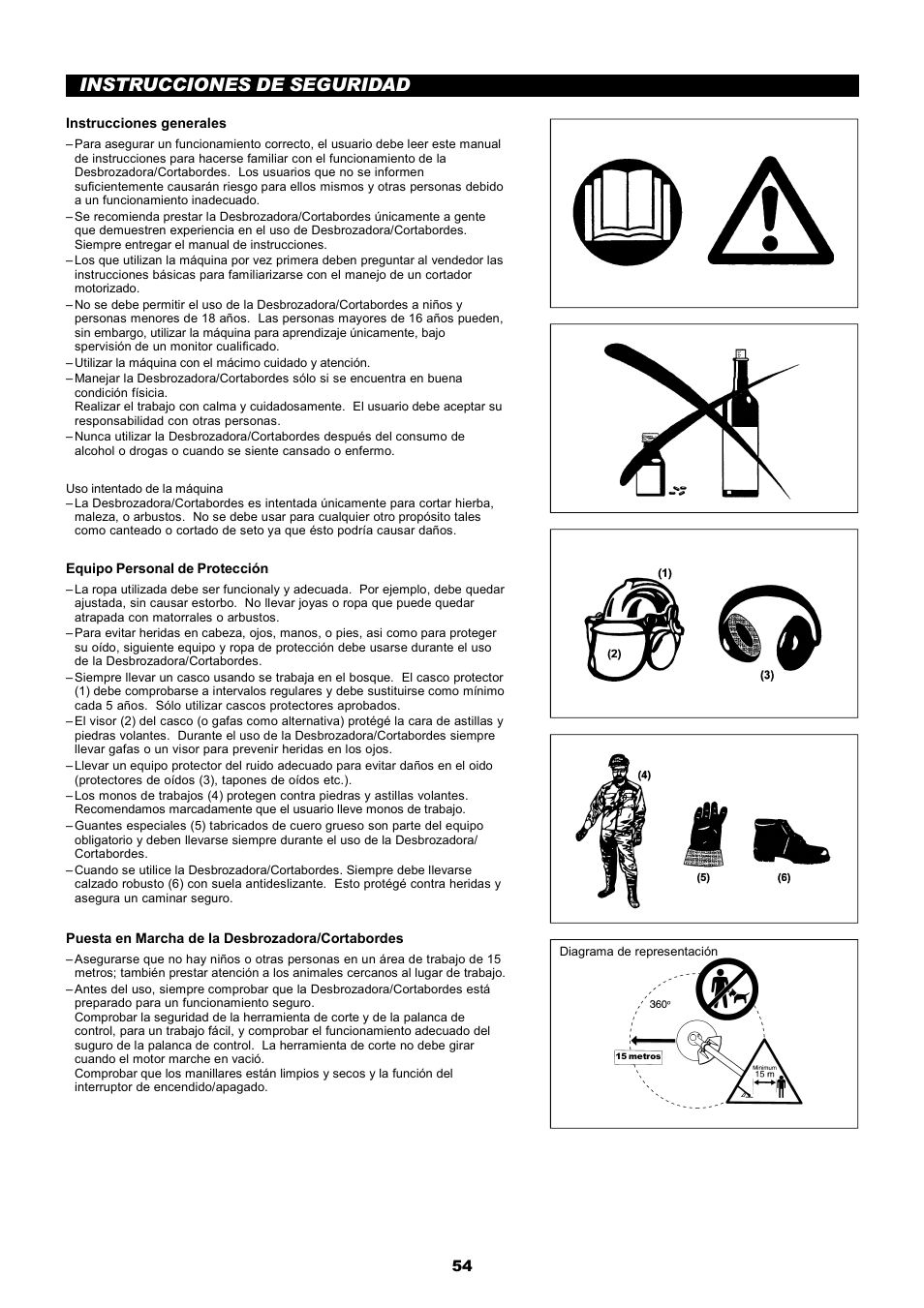 Instrucciones de seguridad | Dolmar MS-251.4 User Manual | Page 55 / 76