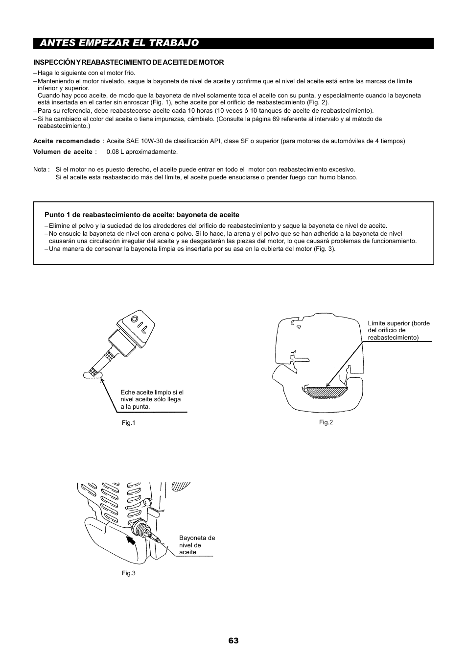 Antes empezar el trabajo | Dolmar MS-251.4 User Manual | Page 64 / 76