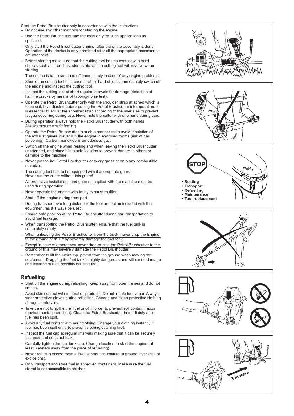 Refuelling | Dolmar MS-245.4 C User Manual | Page 4 / 80