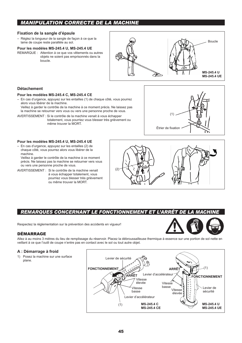 Dolmar MS-245.4 C User Manual | Page 45 / 80