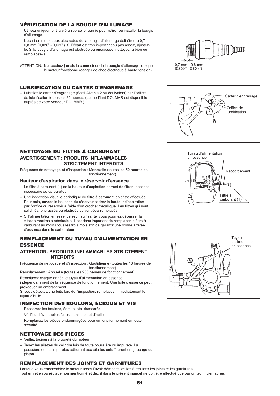 Dolmar MS-245.4 C User Manual | Page 51 / 80