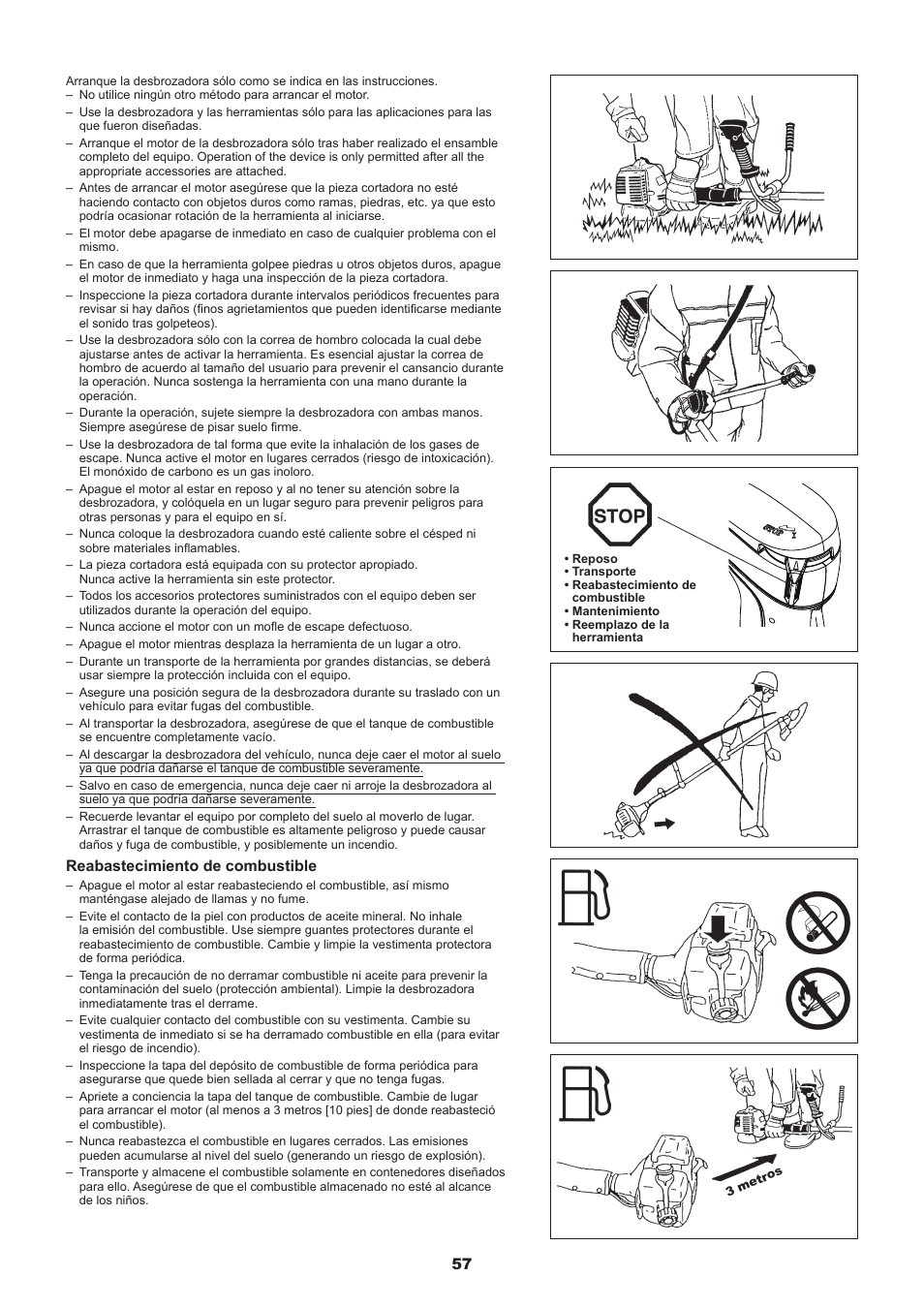 Reabastecimiento de combustible | Dolmar MS-245.4 C User Manual | Page 57 / 80