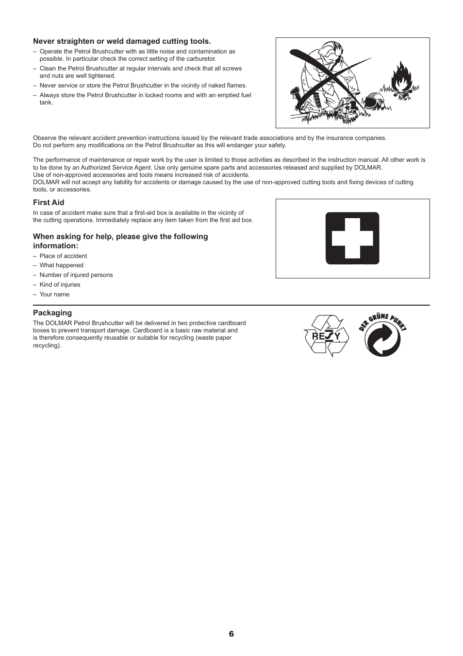 Dolmar MS-245.4 C User Manual | Page 6 / 80