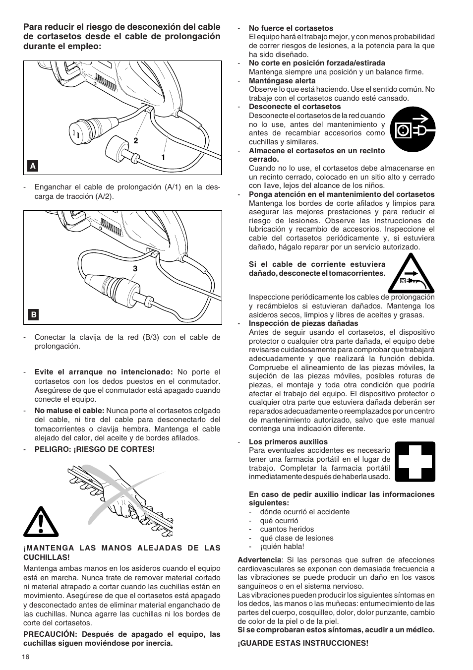 Dolmar HT-155 HT-163 User Manual | Page 16 / 20