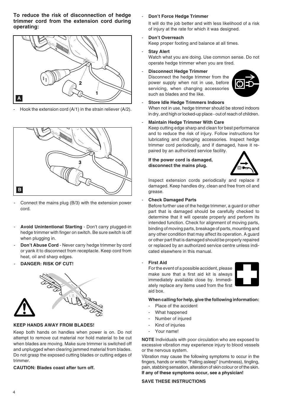 Dolmar HT-155 HT-163 User Manual | Page 4 / 20