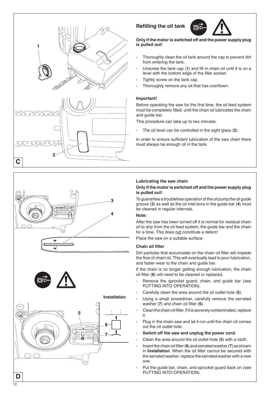 Dolmar ES-153 A User Manual | Page 12 / 68