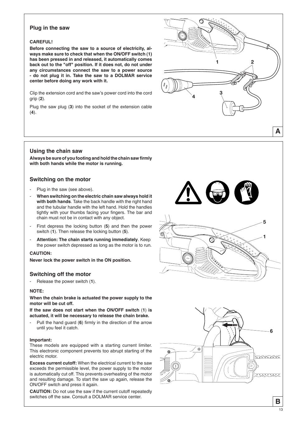 Dolmar ES-153 A User Manual | Page 13 / 68