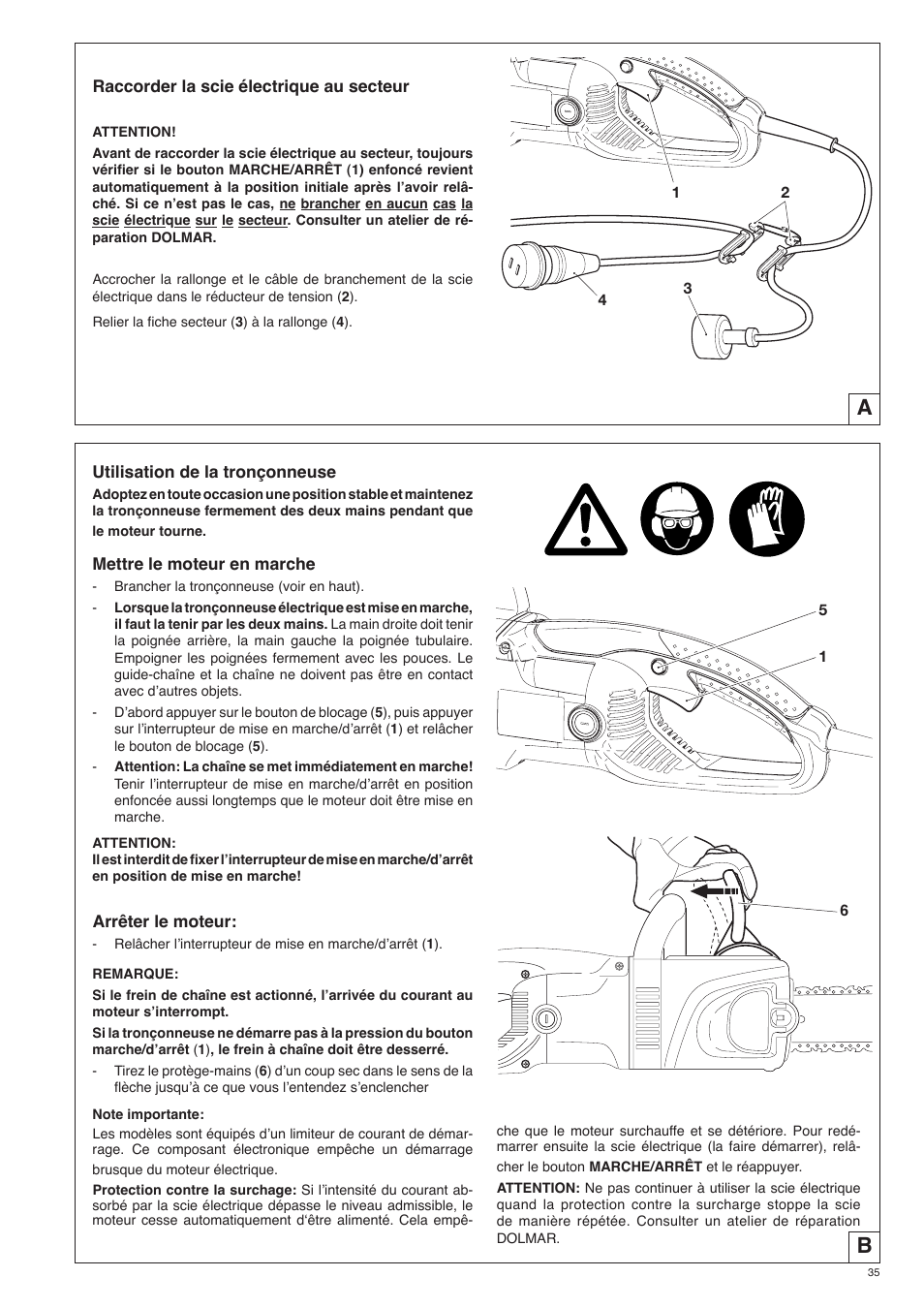 Dolmar ES-153 A User Manual | Page 35 / 68