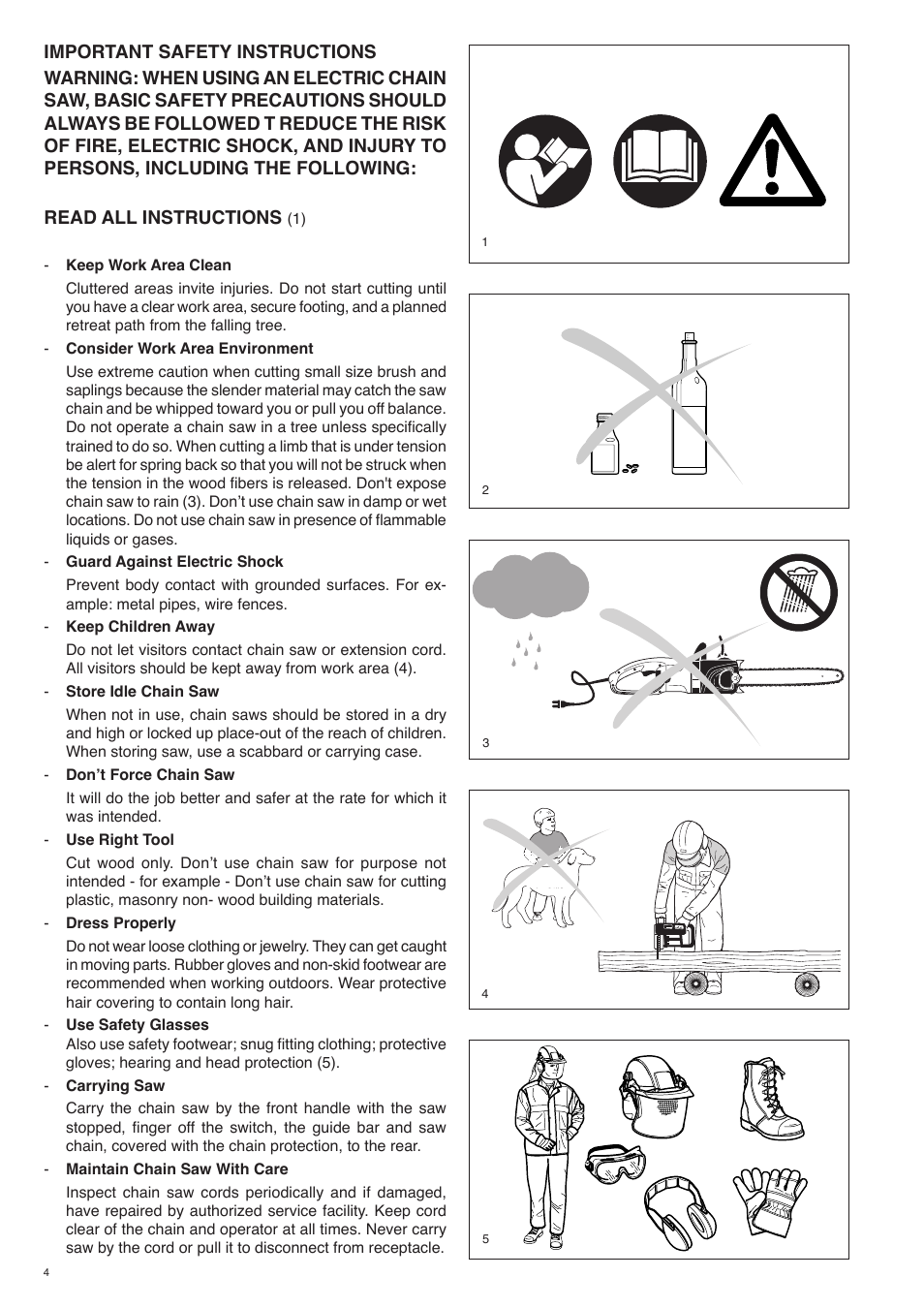 Dolmar ES-153 A User Manual | Page 4 / 68