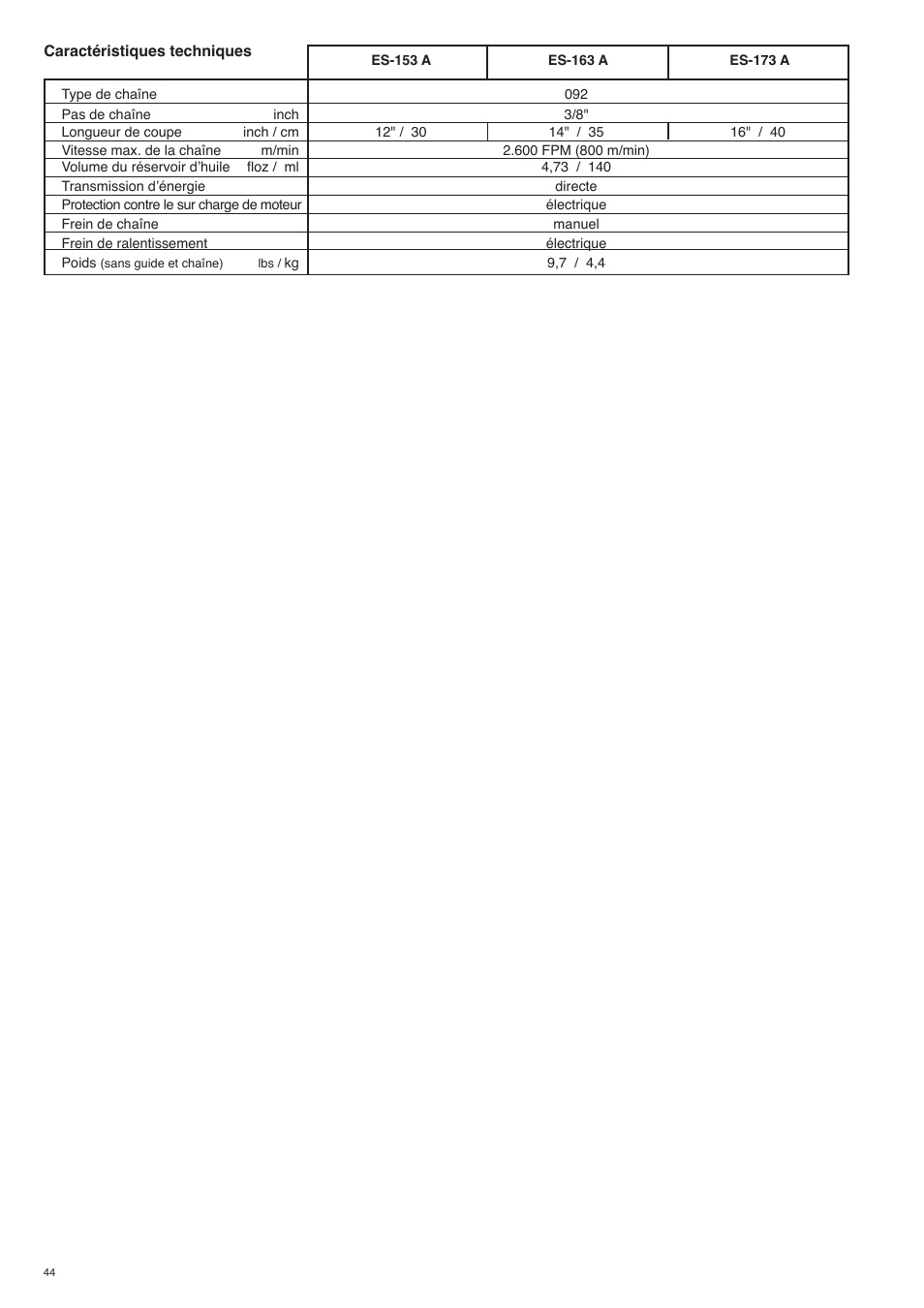 Dolmar ES-153 A User Manual | Page 44 / 68