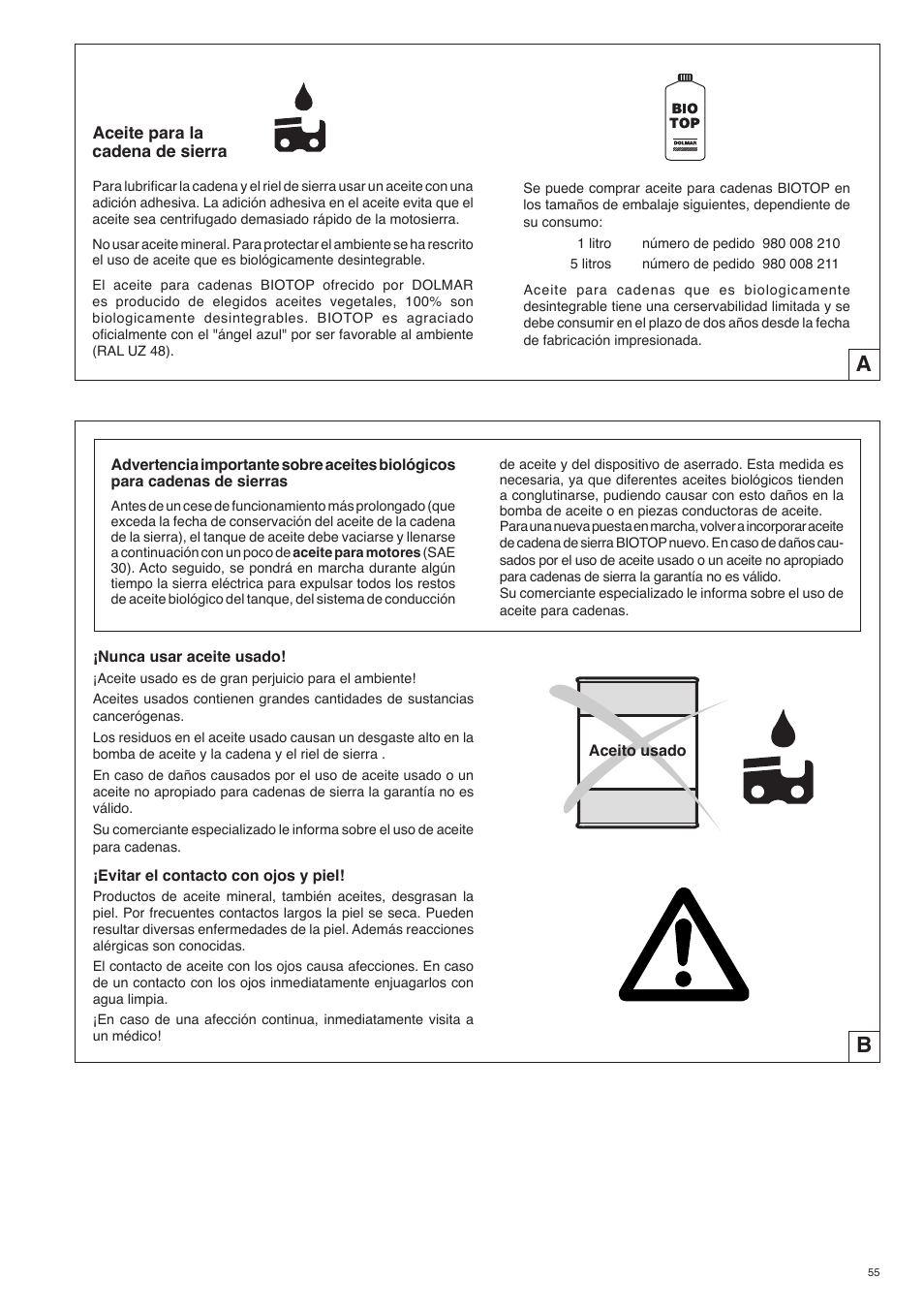 Dolmar ES-153 A User Manual | Page 55 / 68