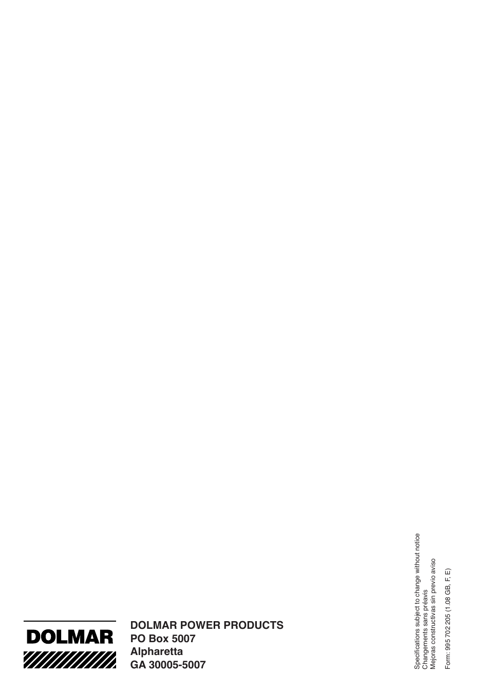 Dolmar ES-153 A User Manual | Page 68 / 68