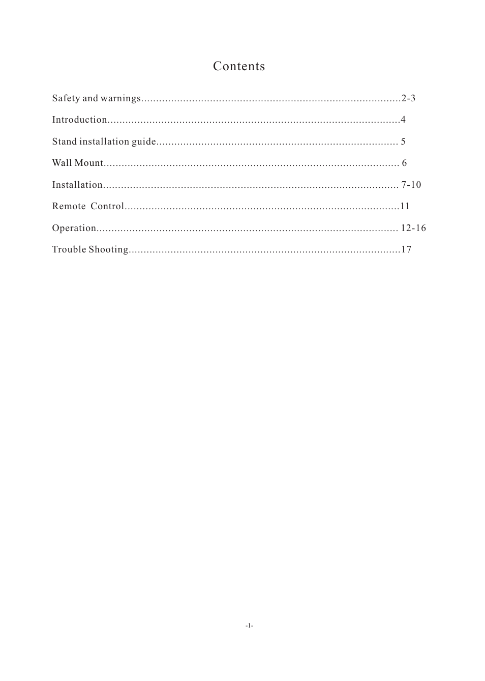 Curtis PLED3204A User Manual | Page 2 / 19