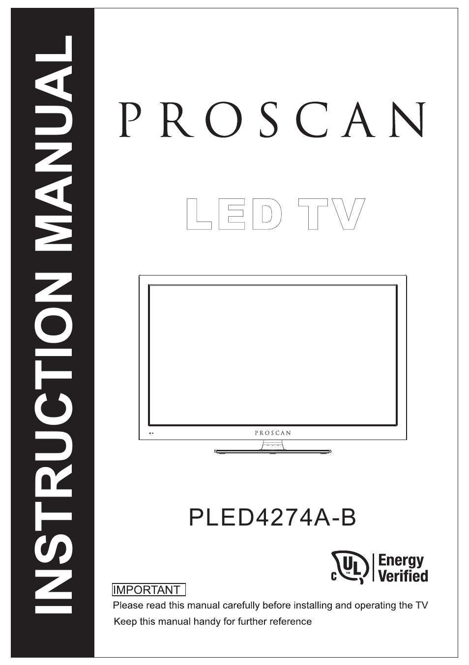 Curtis PLED4274A-B User Manual | 28 pages