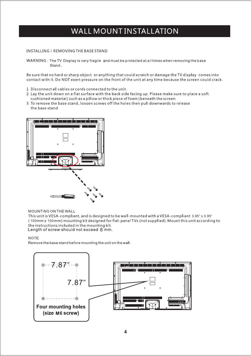 Curtis PLED4274A-B User Manual | Page 5 / 28
