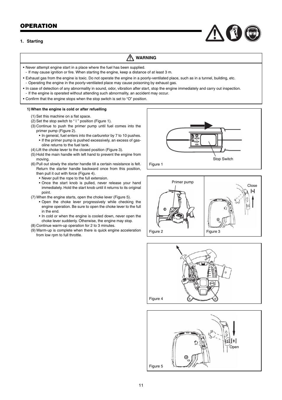 Operation | Dolmar PB-250.4 User Manual | Page 11 / 60