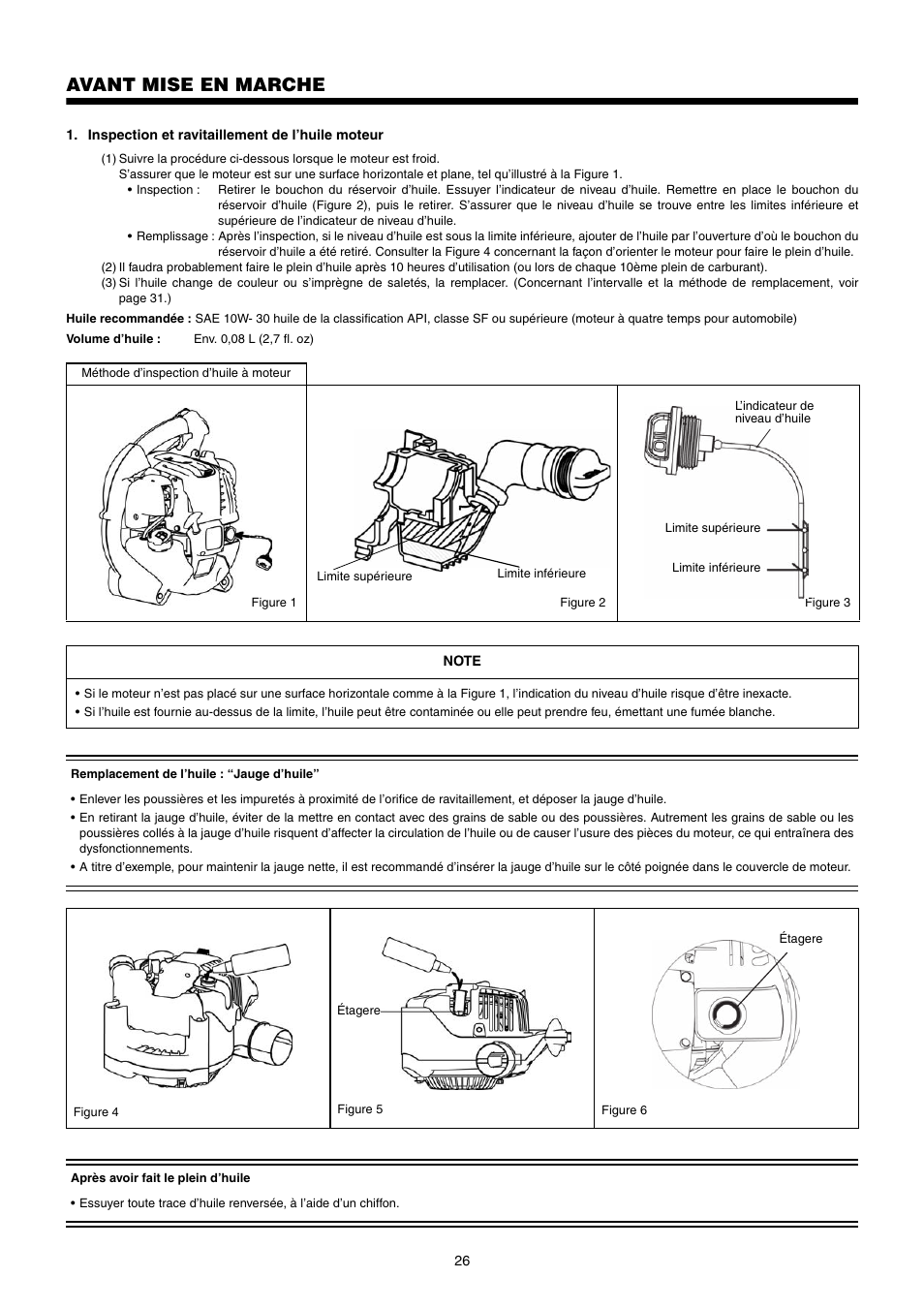 Avant mise en marche | Dolmar PB-250.4 User Manual | Page 26 / 60