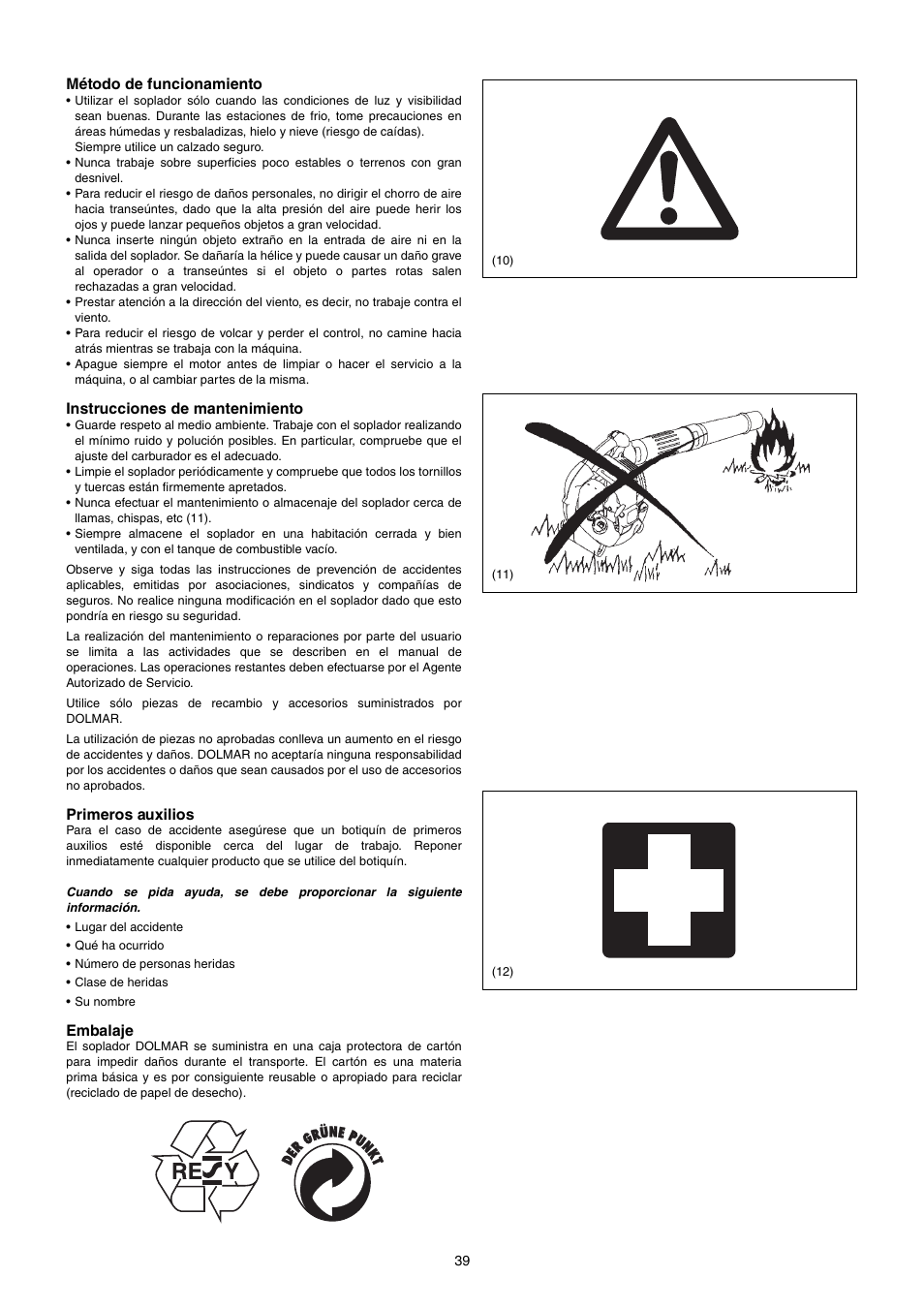 Dolmar PB-250.4 User Manual | Page 39 / 60