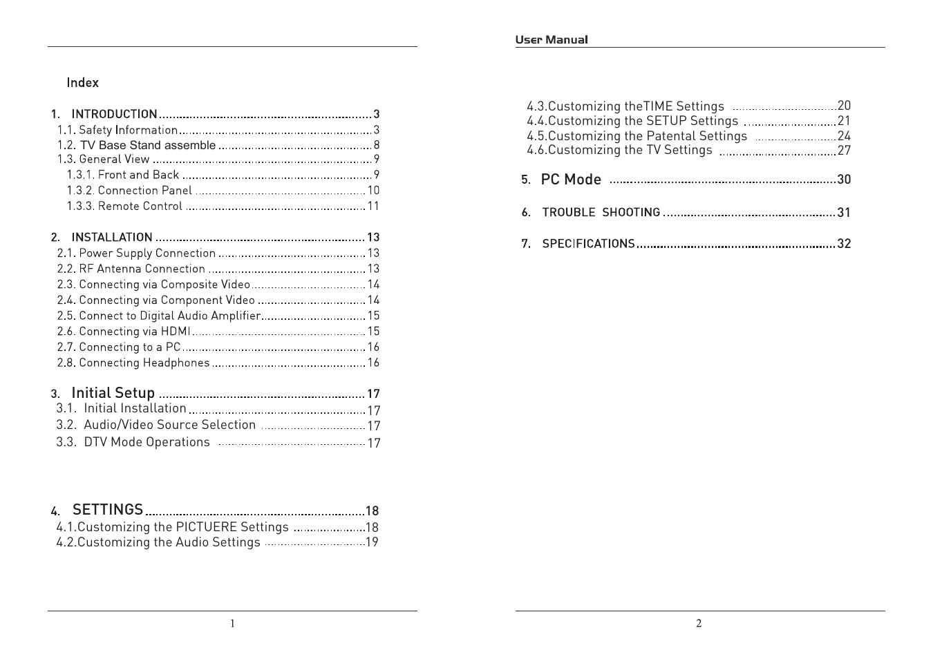Curtis PLED5529A-D User Manual | Page 2 / 18