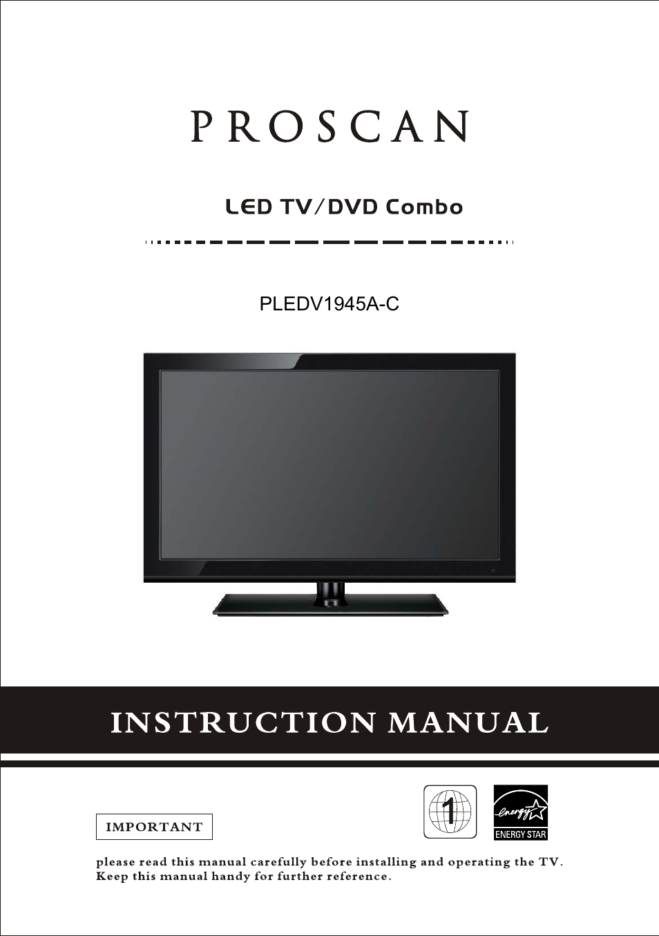 Curtis PLEDV1945A-C User Manual | 44 pages