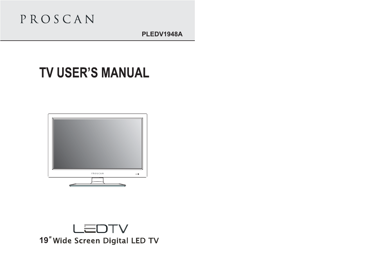 Curtis PLEDV1948A User Manual | 23 pages