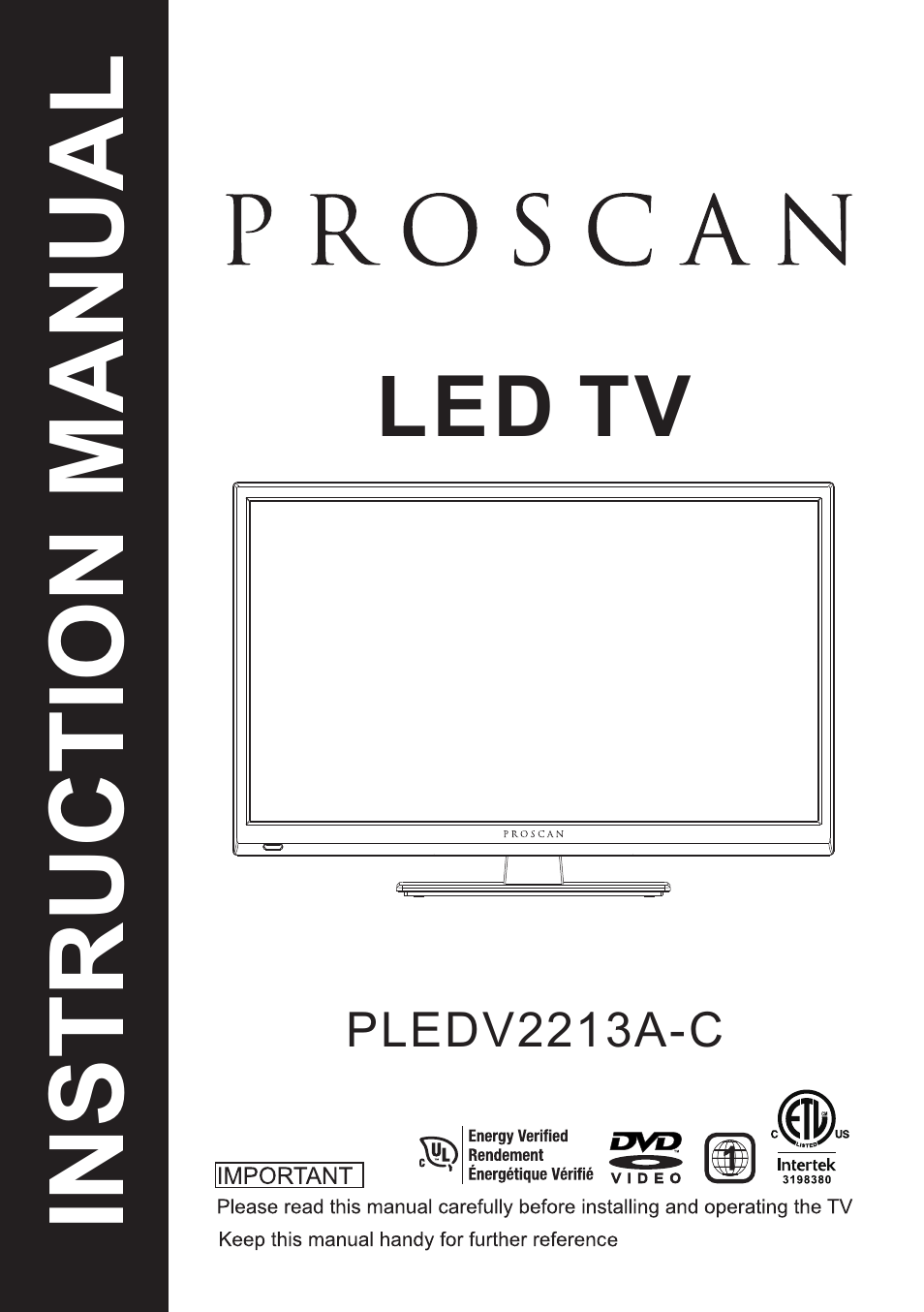 Curtis PLEDV2213A-C User Manual | 38 pages