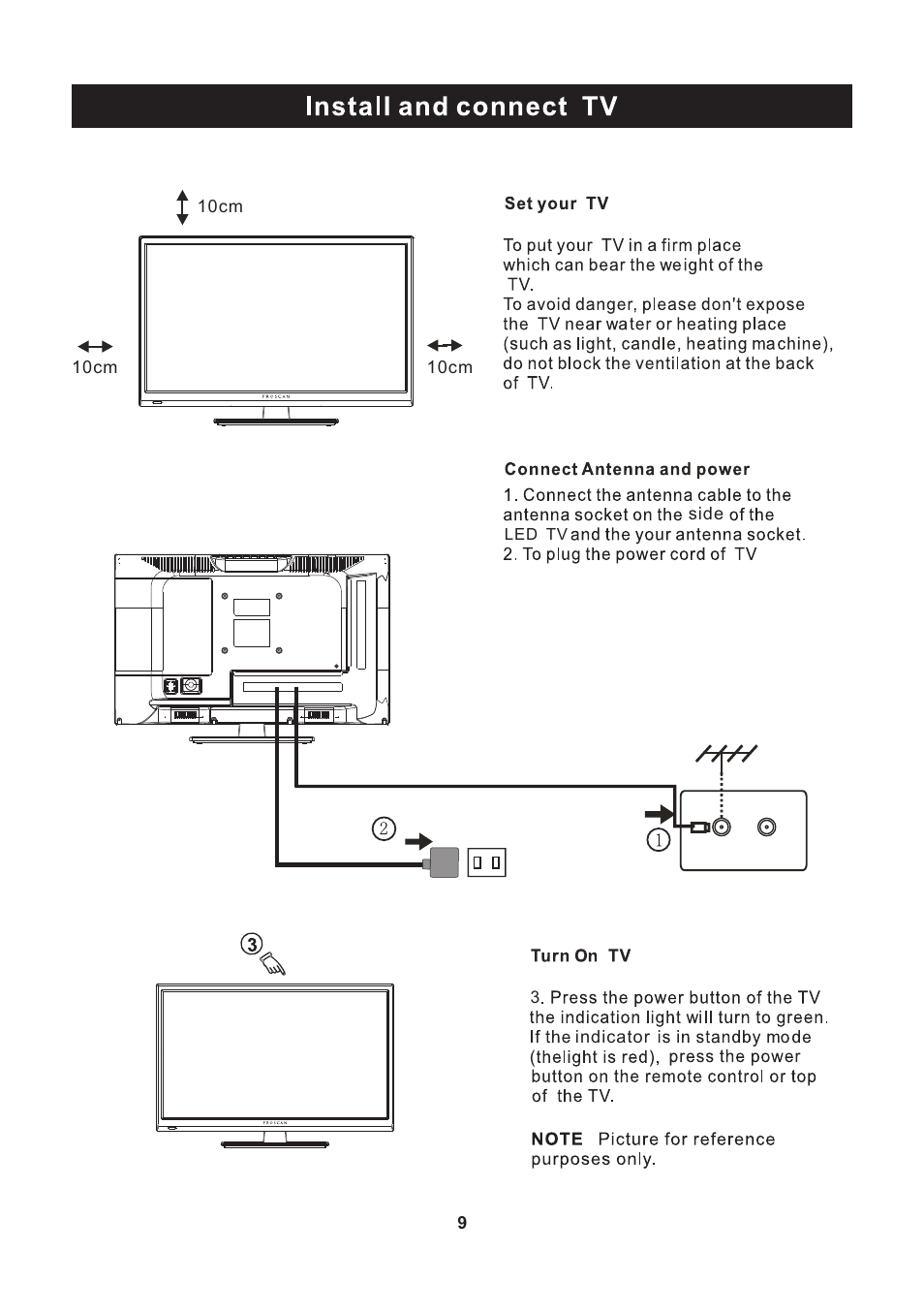 页 10 | Curtis PLEDV2213A-C User Manual | Page 10 / 38