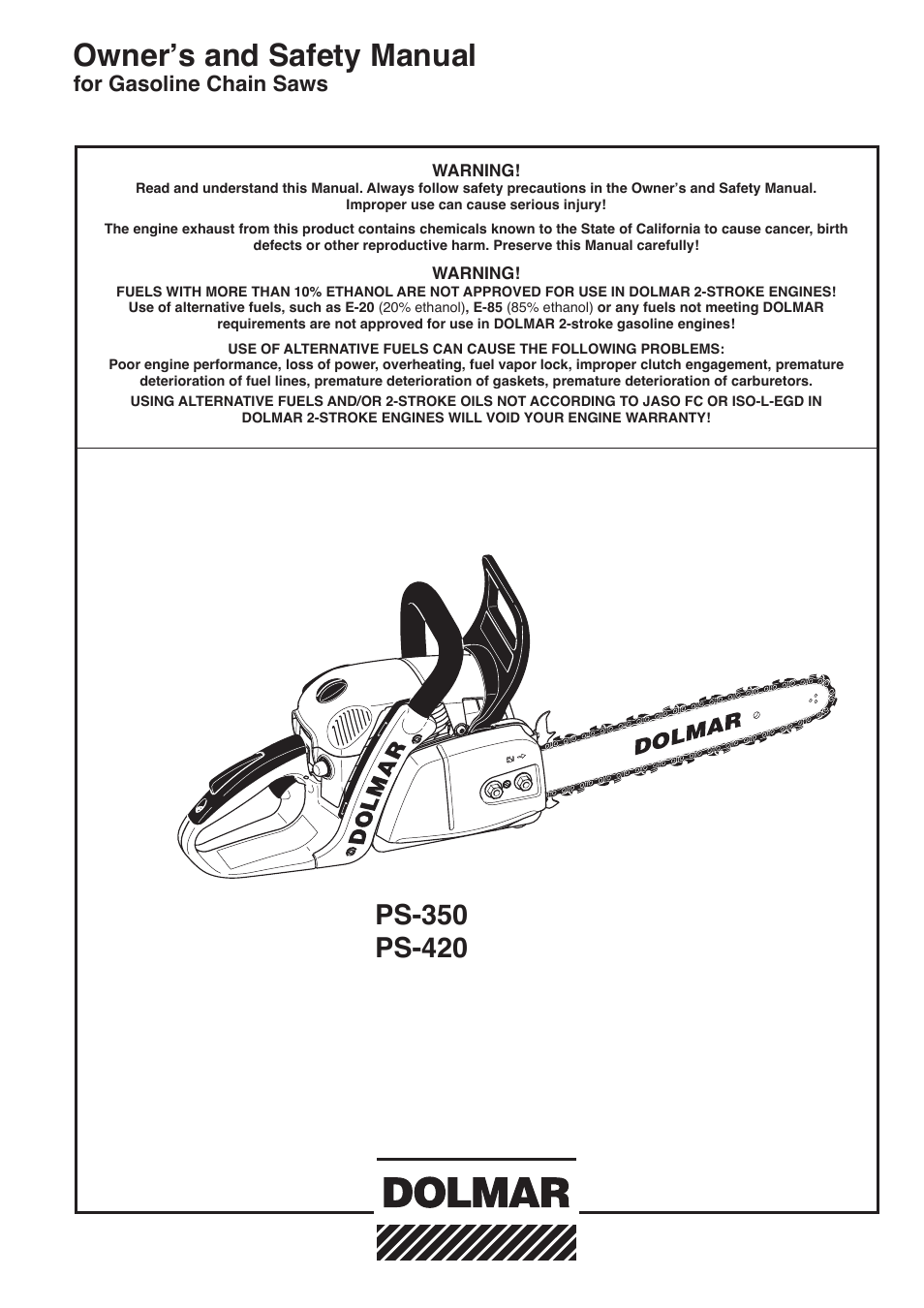 Dolmar PS-420 User Manual | 48 pages