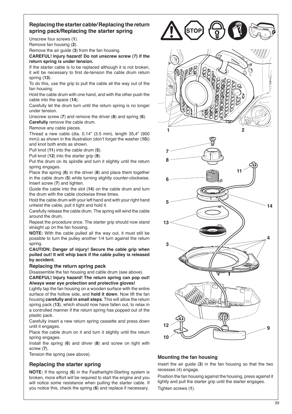 Dolmar PS-420 User Manual | Page 39 / 48