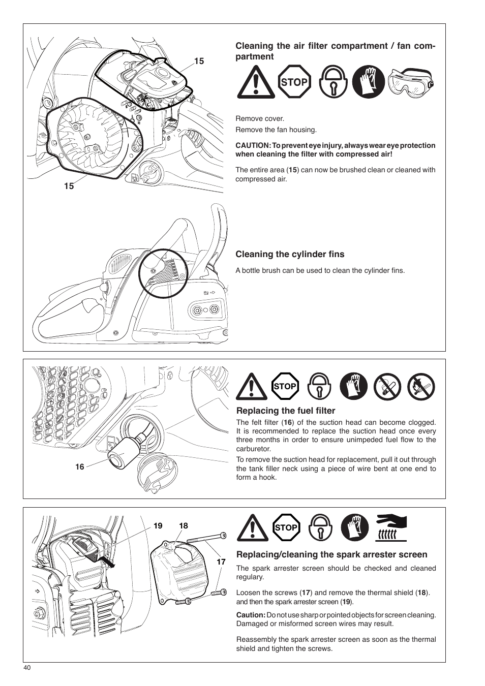 Dolmar PS-420 User Manual | Page 40 / 48