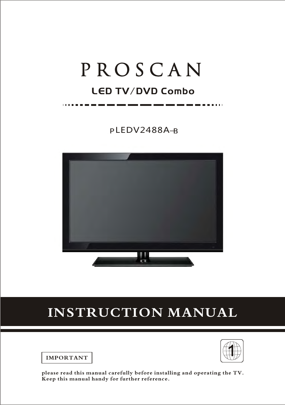 Curtis PLEDV2488A-B User Manual | 47 pages